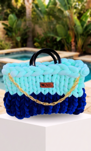 Eclipse Collection: Large Tote Minty Green & BleuBerrie