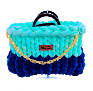 Eclipse Collection: Large Tote Minty Green & BleuBerrie