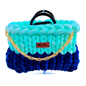 Eclipse Collection: Large Tote Minty Green & BleuBerrie
